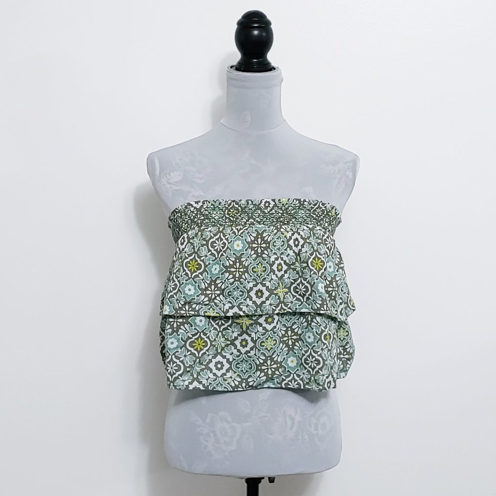 Aerie Boho Ruffle Summer Tube Top NWOT